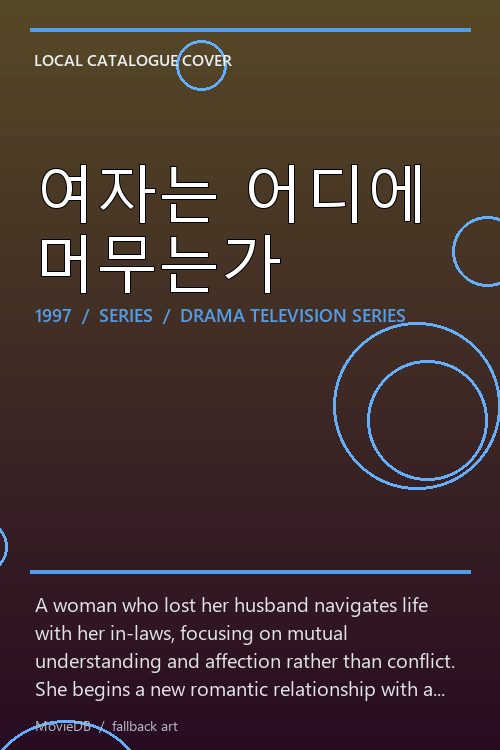 여자는 어디에 머무는가 poster