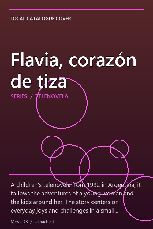 Flavia, corazón de tiza poster