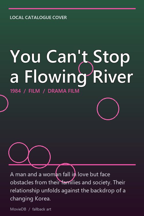 You Can't Stop a Flowing River poster