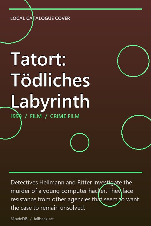 Tatort: Tödliches Labyrinth poster