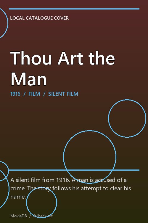 Thou Art the Man poster