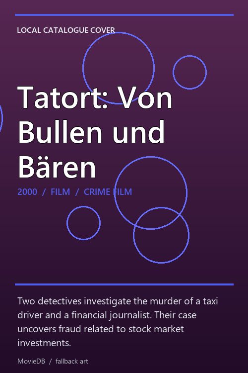Tatort: Von Bullen und Bären poster