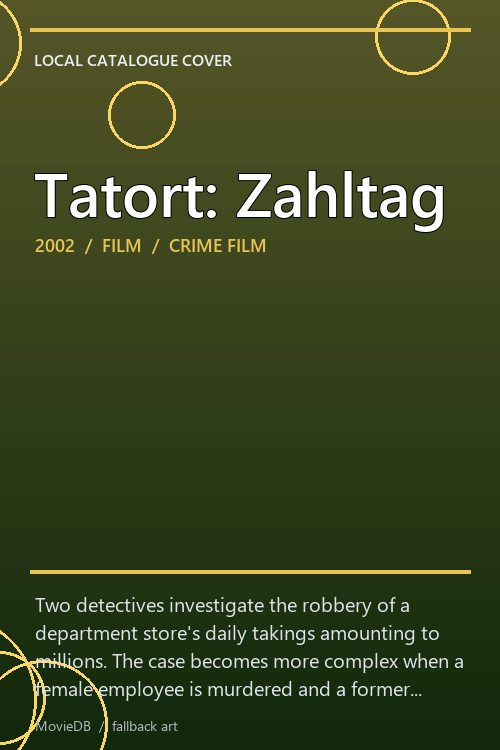 Tatort: Zahltag poster