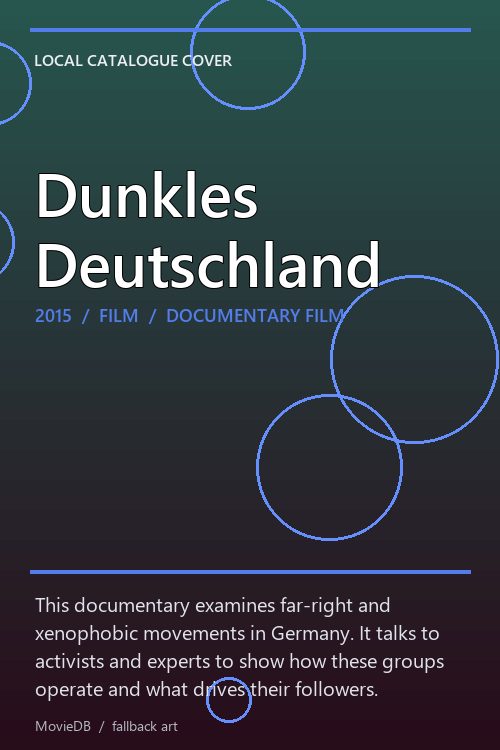 Dunkles Deutschland poster