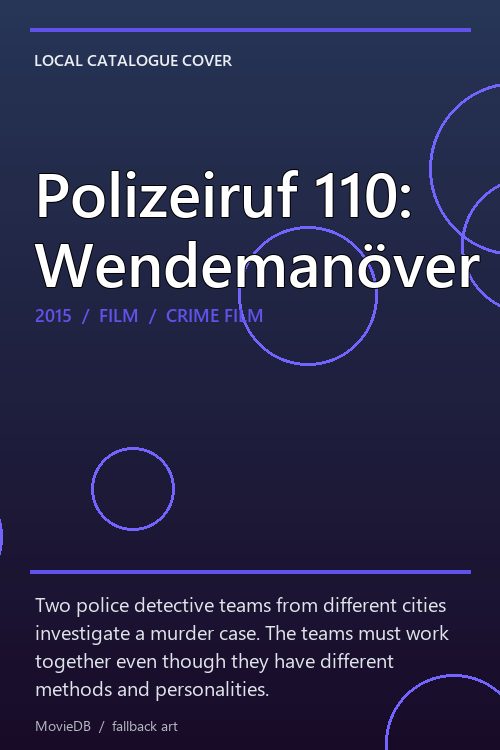 Polizeiruf 110: Wendemanöver poster