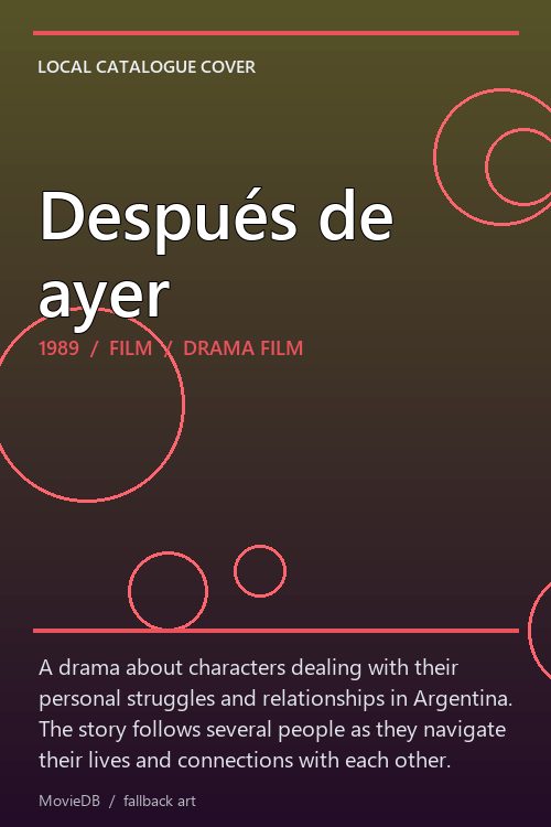 Después de ayer poster