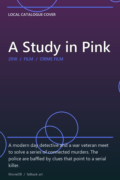 A Study in Pink poster