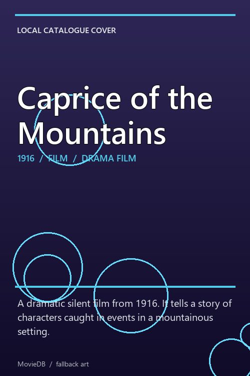 Caprice of the Mountains poster