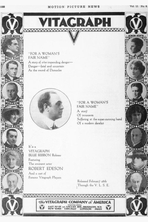 For a Woman's Fair Name poster
