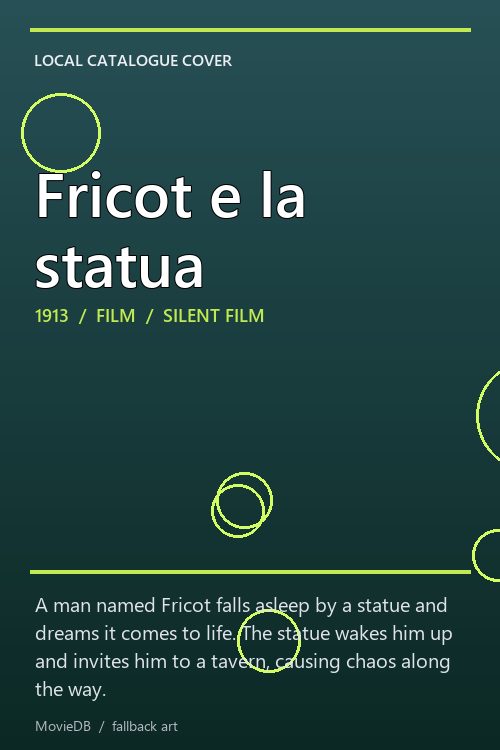 Fricot e la statua poster