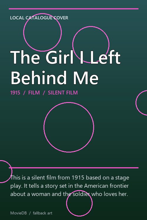 The Girl I Left Behind Me poster