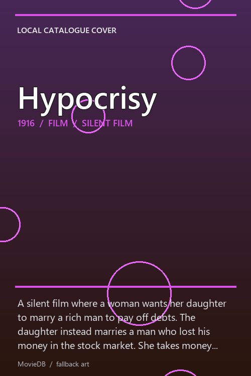 Hypocrisy poster