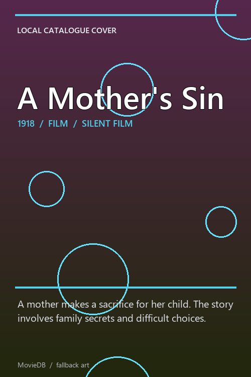 A Mother's Sin poster