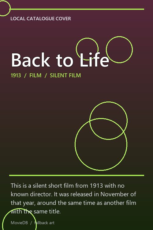 Back to Life poster