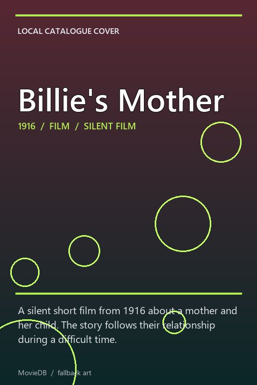 Billie's Mother poster