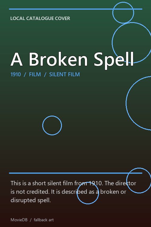 A Broken Spell poster