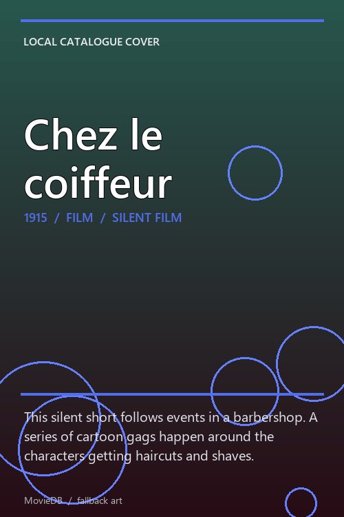 Chez le coiffeur poster