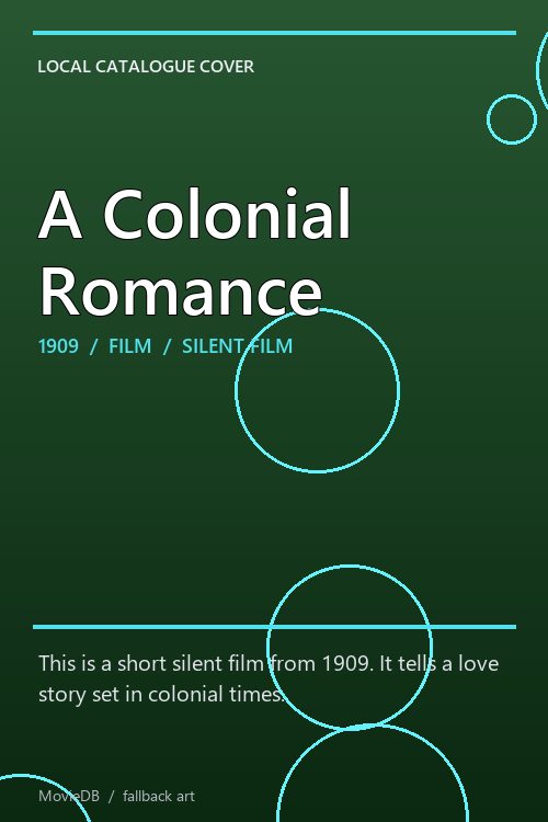 A Colonial Romance poster