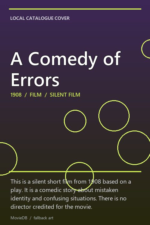 A Comedy of Errors poster
