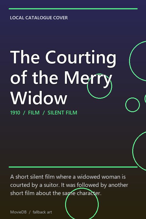 The Courting of the Merry Widow poster