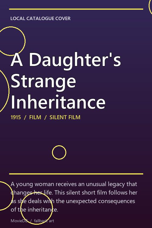 A Daughter's Strange Inheritance poster