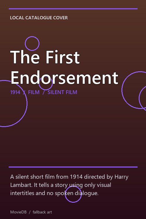 The First Endorsement poster