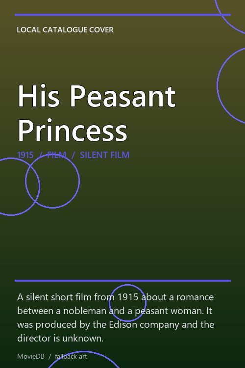 His Peasant Princess poster