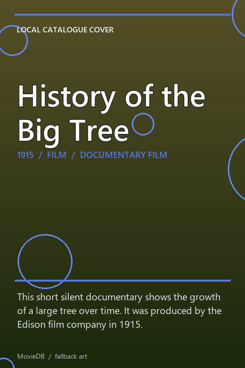History of the Big Tree poster