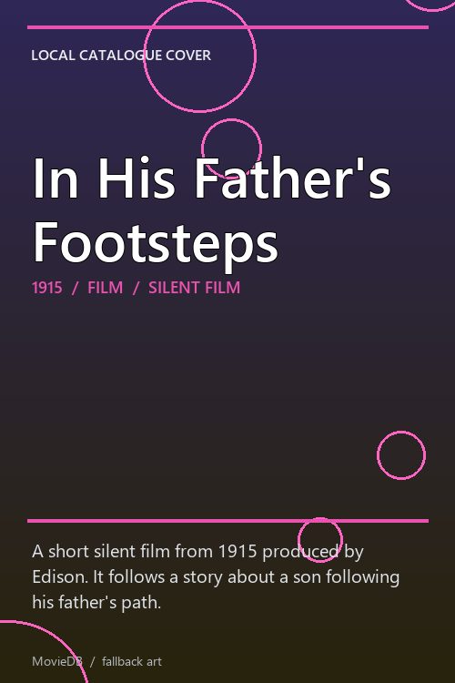 In His Father's Footsteps poster