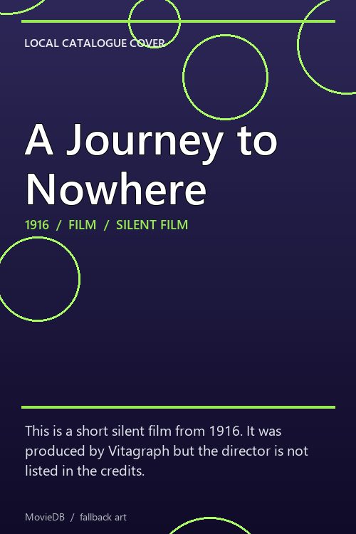A Journey to Nowhere poster