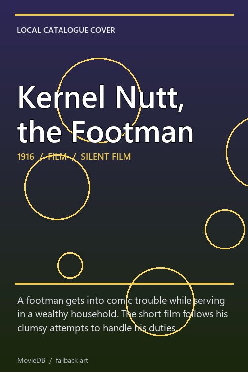 Kernel Nutt, the Footman poster
