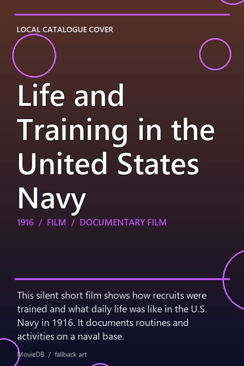 Life and Training in the United States Navy poster