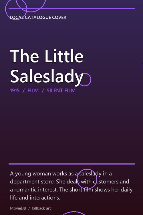 The Little Saleslady poster