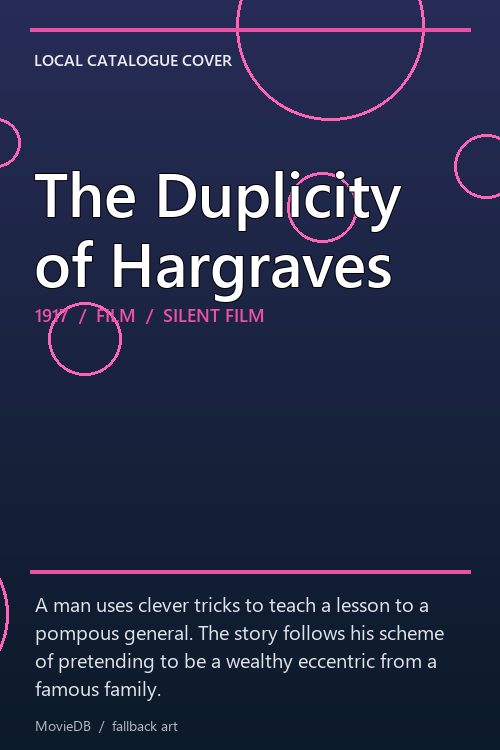 The Duplicity of Hargraves poster