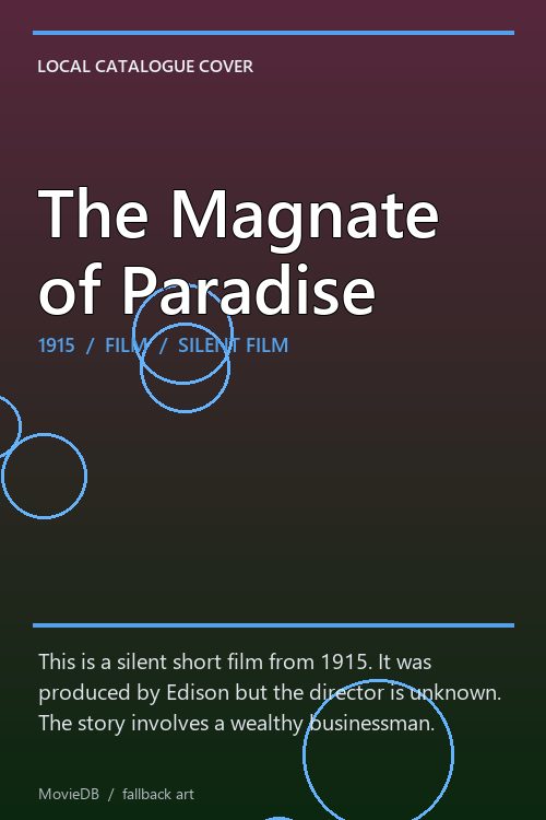 The Magnate of Paradise poster