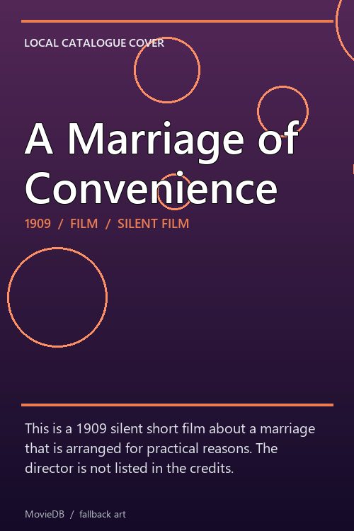 A Marriage of Convenience poster