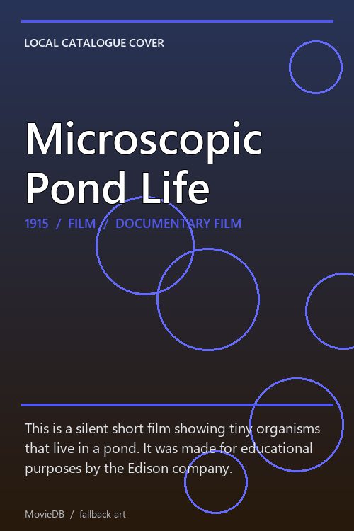 Microscopic Pond Life poster