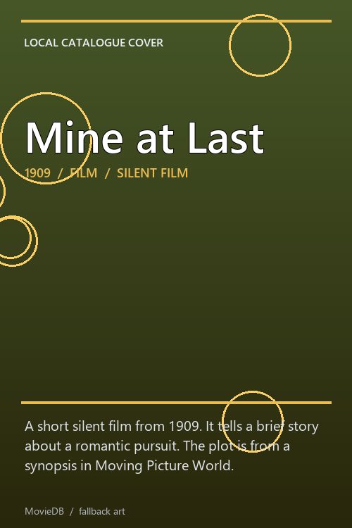 Mine at Last poster