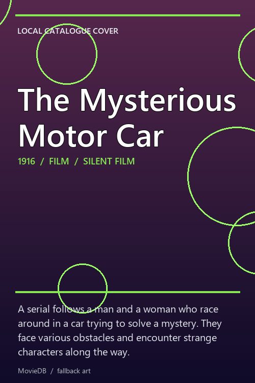 The Mysterious Motor Car poster