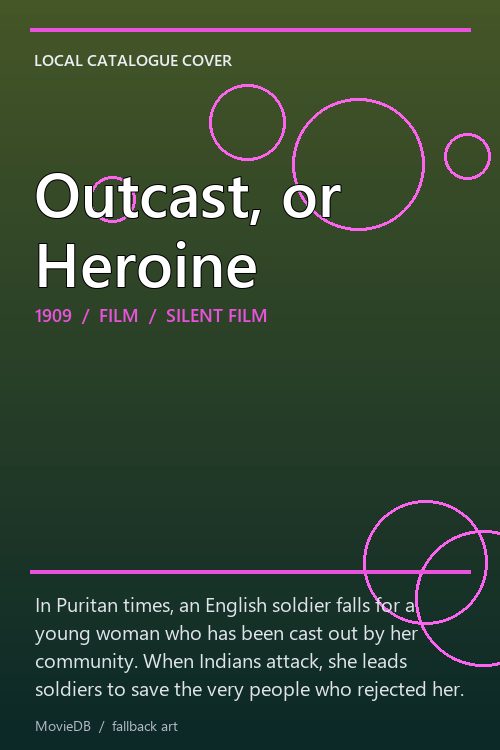 Outcast, or Heroine poster