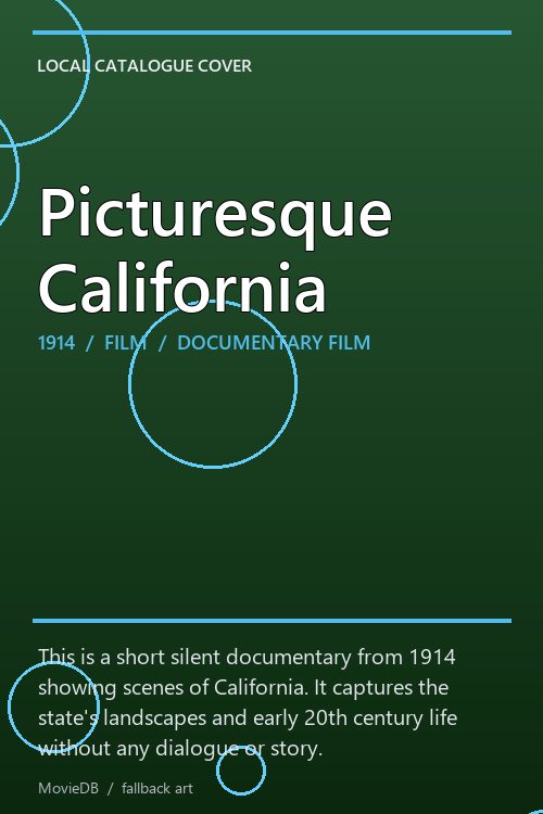 Picturesque California poster