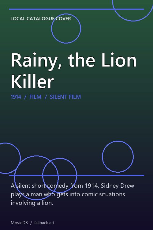 Rainy, the Lion Killer poster