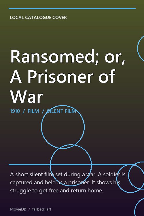 Ransomed; or, A Prisoner of War poster