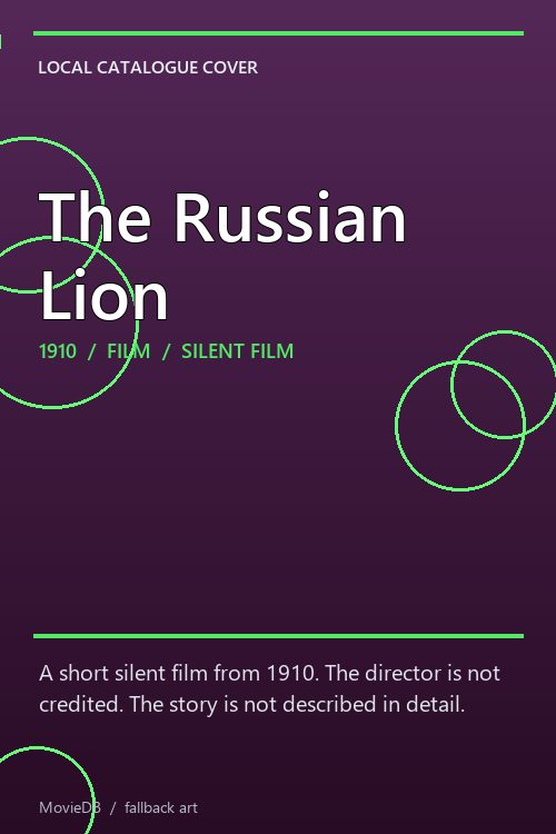 The Russian Lion poster
