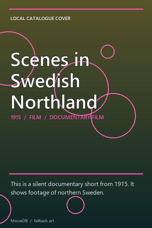 Scenes in Swedish Northland poster