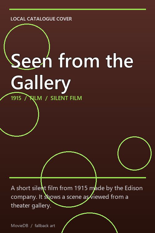 Seen from the Gallery poster
