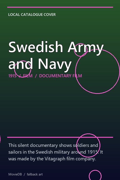 Swedish Army and Navy poster