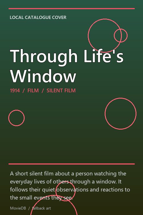 Through Life's Window poster