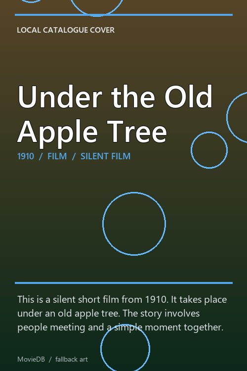 Under the Old Apple Tree poster