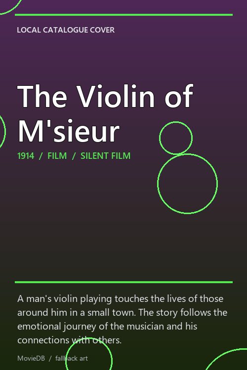 The Violin of M'sieur poster